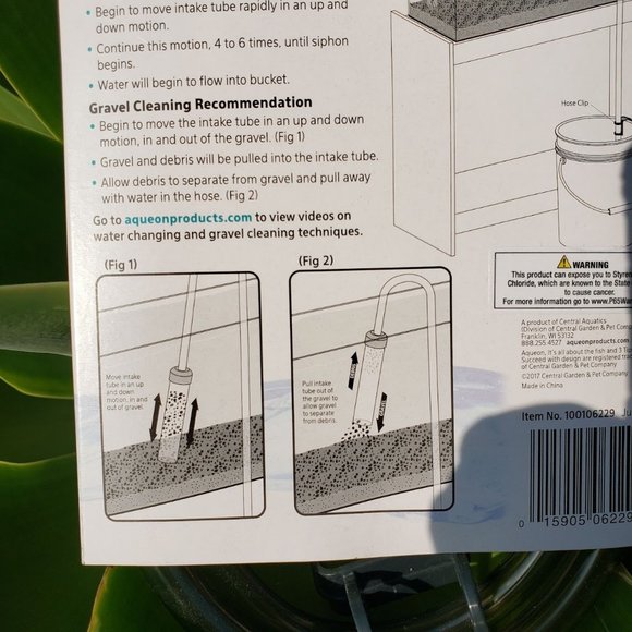 New 2 PACK Aqueon Aquarium Fish Tank Siphon Vacuum Gravel Cleaner Hand syphon - Picture 12 of 14